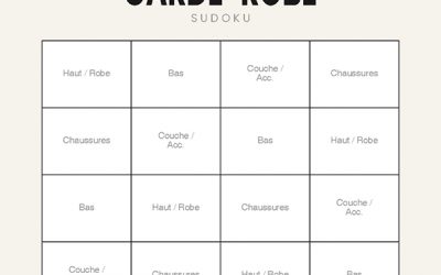 Le Dressing Sudoku : le jeu qui révèle pourquoi vous avez 150 vêtements… et toujours rien à vous mettre